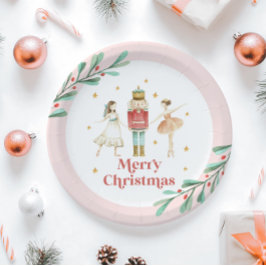 Nutcracker Winter Ballet Weihnachtsscheibe Pappteller