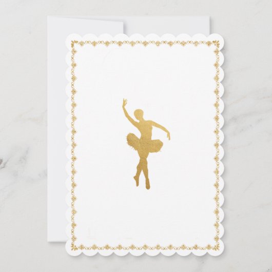 Nutcracker Winter Feiertag Einladung (Rückseite)