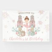 Nutcracker Winter Onederland 1. Geburtstag Hinterg Banner (Horizontal)