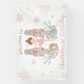 Nutcracker Winter Onederland 1. Geburtstag Hinterg Banner (Vertikal)