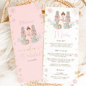 Nutcracker Winter Onederland 1st Birthday Menu Programm