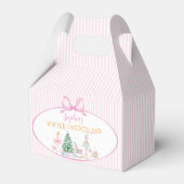 Nutcracker Winter Onederland Pink Bow Birthday Geschenkschachtel (Rückseite)