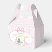 Nutcracker Winter Onederland Pink Bow Birthday Geschenkschachtel (Vorderseite)