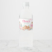 Nutcracker Winterschneeflocken Babydusche Wasserflaschenetikett (Vorderseite)