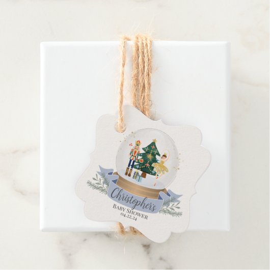 Nutcracker Winterwunderin Babydusche Geschenkanhänger (Beispiel)