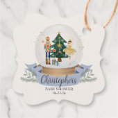 Nutcracker Winterwunderin Babydusche Geschenkanhänger (Rückseite)