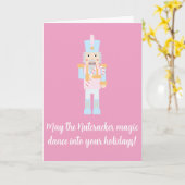 Nutcracker with a Candy Cane with Greeting Karte (Gelbe Blume)