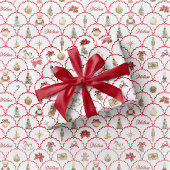 Nutcracker Wrapping Paper Festive Teddy Bear Geschenkpapier