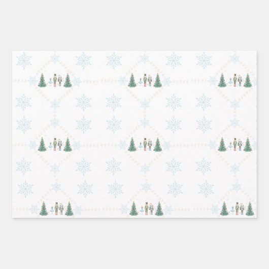 Nutcracker Wrapping Paper - Pastell und Feierlich Geschenkpapier Set (Vorderseite 2)