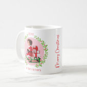 Nutcracker Wreath Christmas Foto Kaffeetasse (Vorderseite Links)