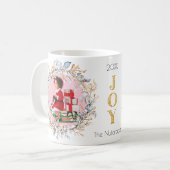 Nutcracker Wreath Christmas Foto Kaffeetasse (Vorderseite Links)