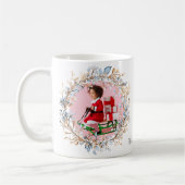 Nutcracker Wreath Christmas Foto Kaffeetasse (Links)
