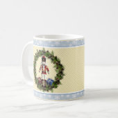Nutcracker Wreath Weihnachts-Tasse Kaffeetasse (Vorderseite Links)