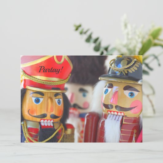 Nutcracker-Zahlen Einladung (Stehend Vorderseite)