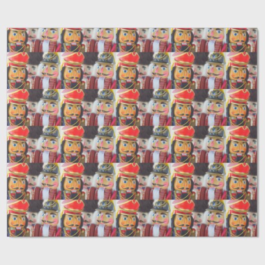 Nutcracker-Zahlen Geschenkpapier (Flach)