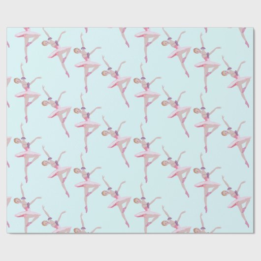 Nutcracker Zucker Pflaume Fairy Ballerina Enteneie Geschenkpapier (Flach)