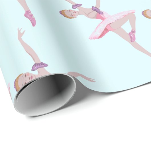 Nutcracker Zucker Pflaume Fairy Ballerina Enteneie Geschenkpapier (Rolleneckpunkt)