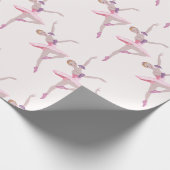 Nutcracker Zucker-Pflaumenmuster Geschenkpapier (Ecke)