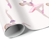 Nutcracker Zucker-Pflaumenmuster Geschenkpapier (Rolleneckpunkt)