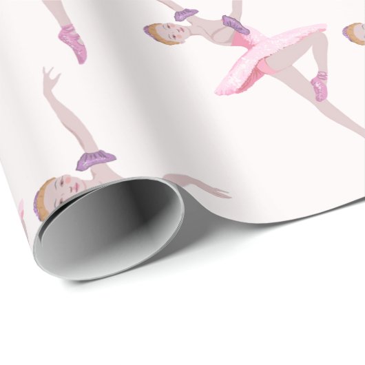 Nutcracker Zucker-Pflaumenmuster Geschenkpapier (Rolleneckpunkt)