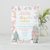 Nutcracker zum Geburtstag Einladung Nutcracker ein (Stehend Vorderseite)