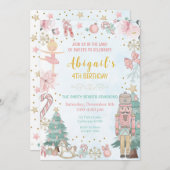 Nutcracker zum Geburtstag Einladung Nutcracker ein (Vorne/Hinten)