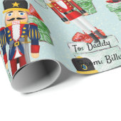 Nutcracker zum und aus Namenswrapping-Papier hinzu Geschenkpapier (Rolleneckpunkt)