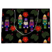 Nutcrackers Christmas Gift Bag Große Geschenktüte (Vorderseite)