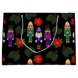 Nutcrackers Christmas Gift Bag Große Geschenktüte