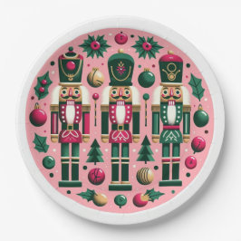 Nutcrackers Christmas Plate Pappteller