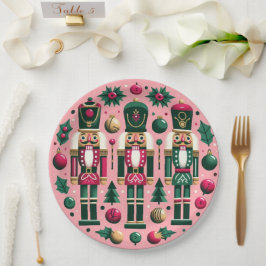 Nutcrackers Christmas Plate Pappteller