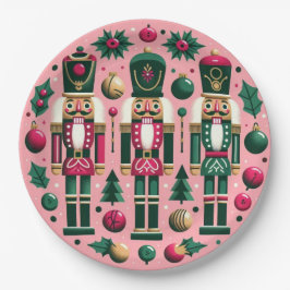 Nutcrackers Christmas Plate Pappteller