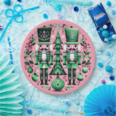 Nutcrackers Christmas Plate Pappteller (Party)
