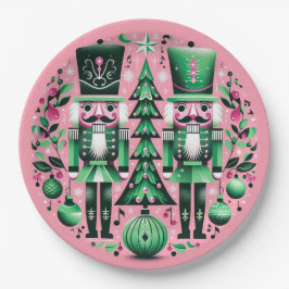 Nutcrackers Christmas Plate Pappteller