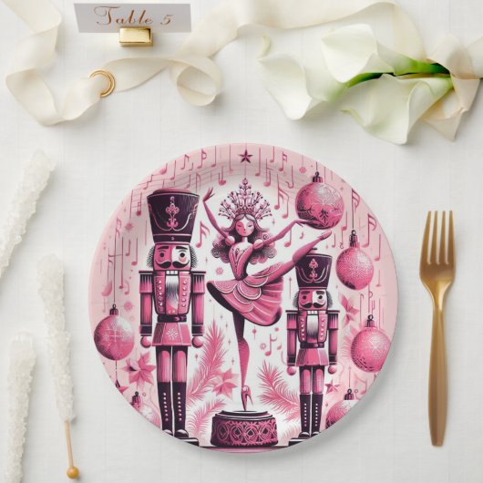Nutcrackers Christmas Plate Pappteller (Hochzeit)