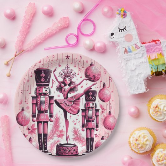 Nutcrackers Christmas Plate Pappteller (Party)