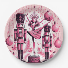 Nutcrackers Christmas Plate Pappteller
