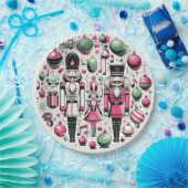Nutcrackers Christmas Plate Pappteller (Party)