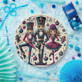 Nutcrackers Christmas Plate Pappteller (Party)