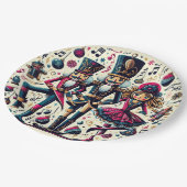 Nutcrackers Christmas Plate Pappteller (Schrägansicht)