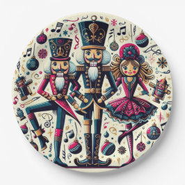 Nutcrackers Christmas Plate Pappteller