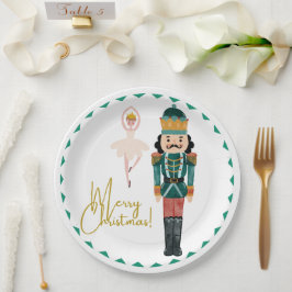 Nutcrackers Christmas Plate Pappteller
