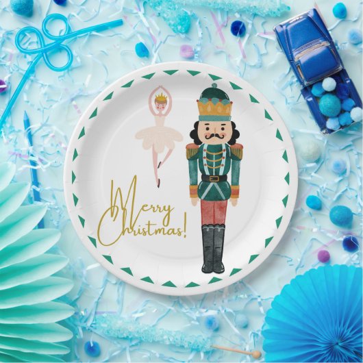 Nutcrackers Christmas Plate Pappteller (Party)