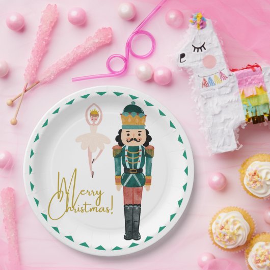 Nutcrackers Christmas Plate Pappteller (Party)