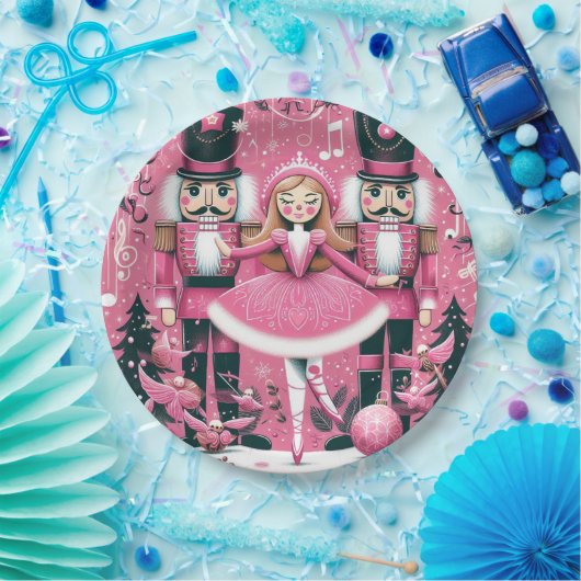 Nutcrackers Christmas Plate Pappteller (Party)