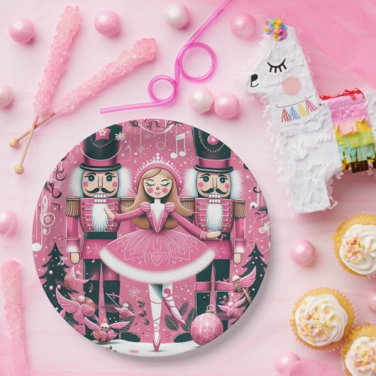 Nutcrackers Christmas Plate Pappteller (Party)