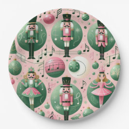 Nutcrackers Christmas Plate Pappteller