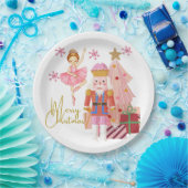 Nutcrackers Christmas Plate Pappteller (Party)
