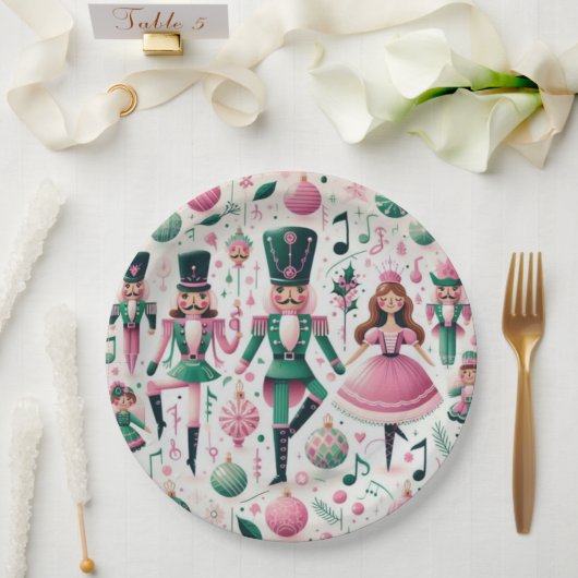 Nutcrackers Christmas Plate Pappteller (Hochzeit)