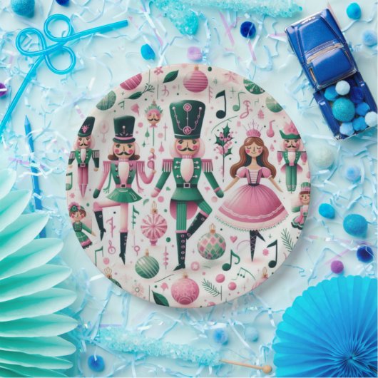 Nutcrackers Christmas Plate Pappteller (Party)